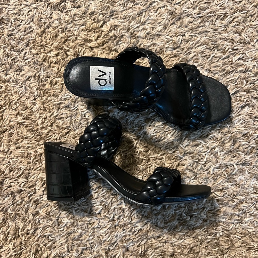 Dolce vita crocodile print heels